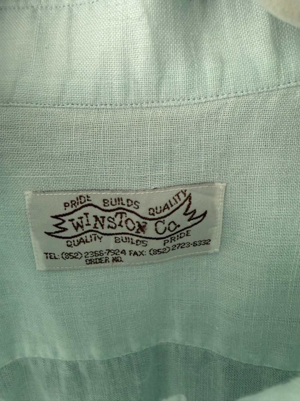 Winston Co Linen Blend Pullover Shirt Long Sleeve Collared Lightweight Sz L - Picture 6 of 8